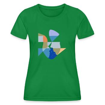 Celestial Connection - Frauen Funktions-T-Shirt - Kelly Green - Vorne - AI Model Female 172 dark (172cm)