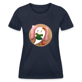 Mind reading - Women's Functional T-Shirt - navy - Front - AI Model Female 172 light (172cm)