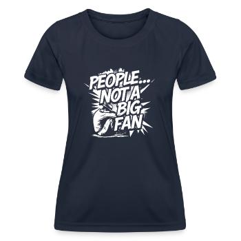 Humorously distanced - Women's Functional T-Shirt - navy - Front - AI Model Female 172 light (172cm)