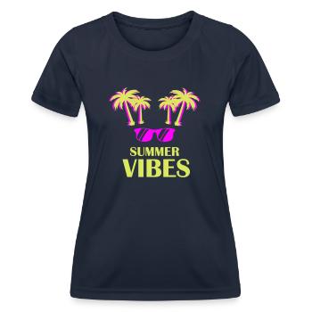 Summer Vibes - Women's Functional T-Shirt - navy - Front - AI Model Female 172 light (172cm)