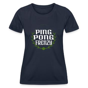 Matchs de tennis de table Défis de vitesse Cool - T-shirt sport Femme - bleu marine - Devant - AI Model Female 172 light (172cm)