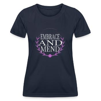 Pouvoir de guérison Guérison holistique Encouragement - T-shirt sport Femme - bleu marine - Devant - AI Model Female 172 light (172cm)