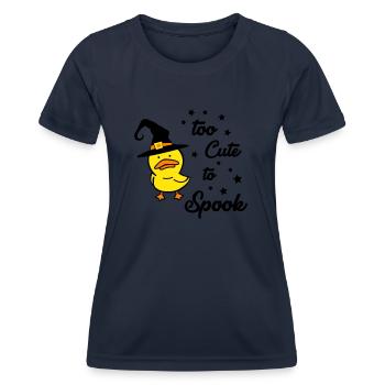 Trop mignon pour effrayer 02 - T-shirt sport Femme - bleu marine - Devant - AI Model Female 172 light (172cm)