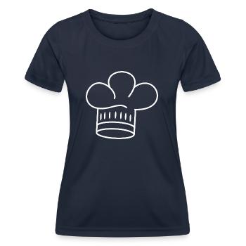 Toque - T-shirt sport Femme - bleu marine - Devant - AI Model Female 172 light (172cm)