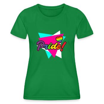 Fierté gaie - T-shirt sport Femme - vert - Devant - AI Model Female 172 dark (172cm)