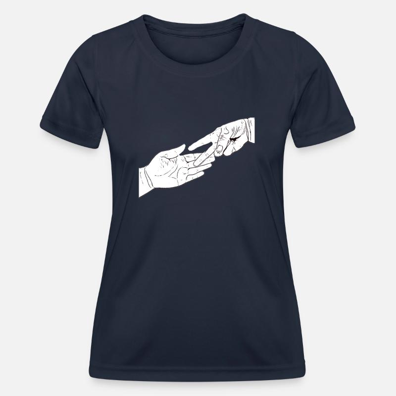Stone scissors bag - Women's Functional T-Shirt - navy
