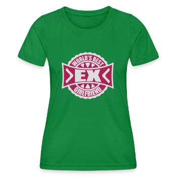 worlds best ex girlfriend - Frauen Funktions-T-Shirt - Kelly Green - Vorne - AI Model Female 172 dark (172cm)