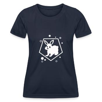 Rabbit - Rabbit Nature Easter - Women's Functional T-Shirt - navy - Front - AI Model Female 172 light (172cm)