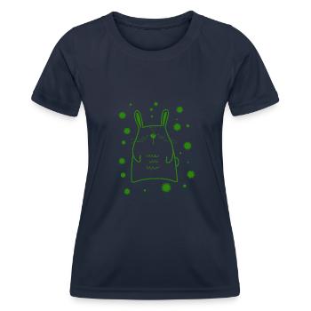 little rabbit - Women's Functional T-Shirt - navy - Front - AI Model Female 172 light (172cm)