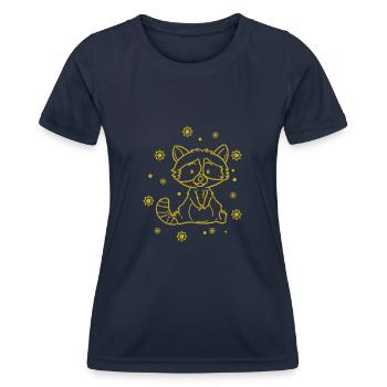 Baby Fox - Women's Functional T-Shirt - navy - Front - AI Model Female 172 light (172cm)