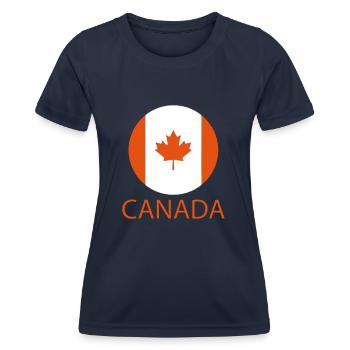 Canada - Women's Functional T-Shirt - navy - Front - AI Model Female 172 light (172cm)
