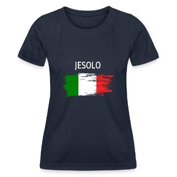 Produits pour fans Jesolo - T-shirt sport Femme - bleu marine - Devant - AI Model Female 172 light (172cm)