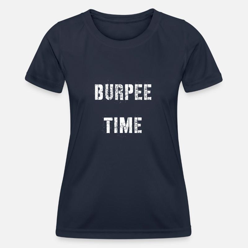 Burpee time - Women's Functional T-Shirt - navy