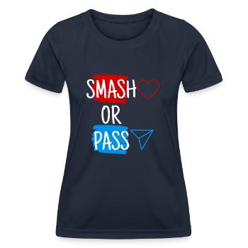 Smash or Pass - Frauen Funktions-T-Shirt - Navy - Vorne - AI Model Female 172 light (172cm)