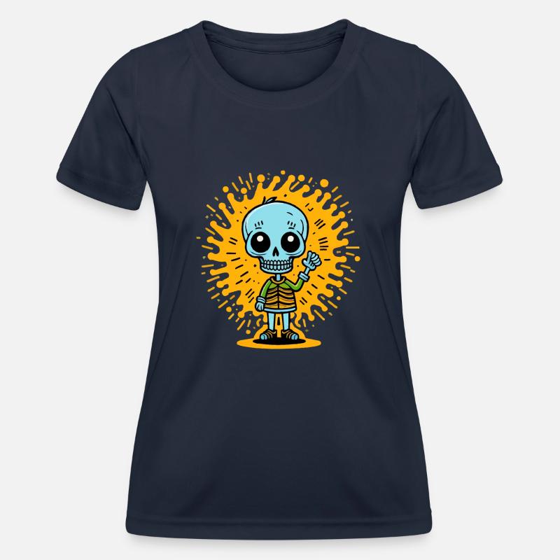 Skeleton - Women's Functional T-Shirt - navy