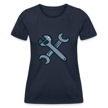 Outil de bricolage - T-shirt sport Femme - bleu marine - Devant - AI Model Female 172 light (172cm)