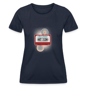 Just Chillin' - Women's Functional T-Shirt - navy - Front - AI Model Female 172 light (172cm)