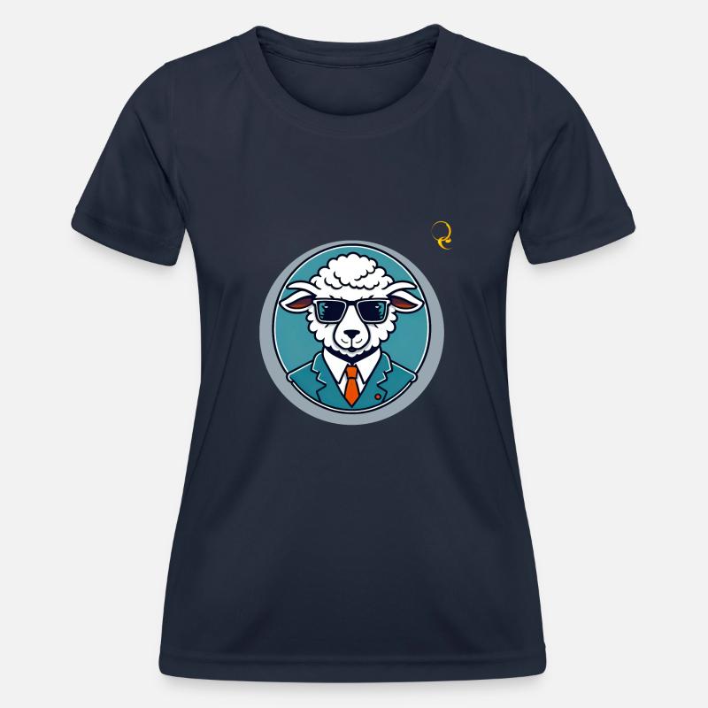 HEAD SHEEP - Women's Functional T-Shirt - navy