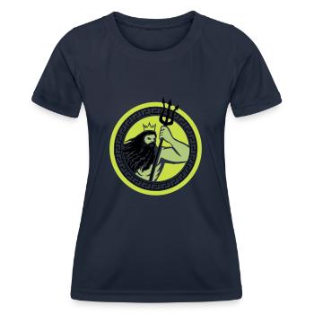 poseidon triton - Frauen Funktions-T-Shirt - Navy - Vorne - AI Model Female 172 light (172cm)