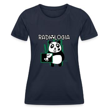 Radiologie Panda - Frauen Funktions-T-Shirt - Navy - Vorne - AI Model Female 172 light (172cm)