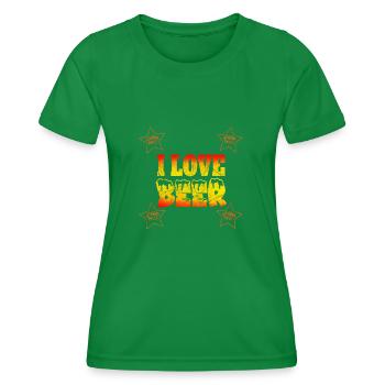 I love beer journée nationale amateurs de bière - T-shirt sport Femme - vert - Devant - AI Model Female 172 dark (172cm)