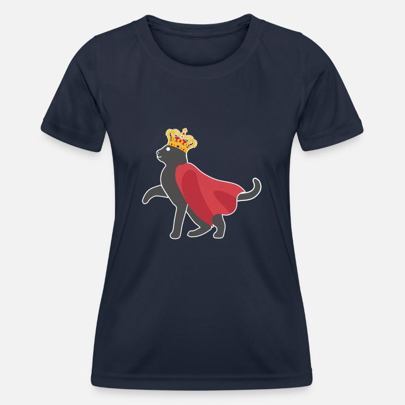 Cat Crown - Women's Functional T-Shirt - navy