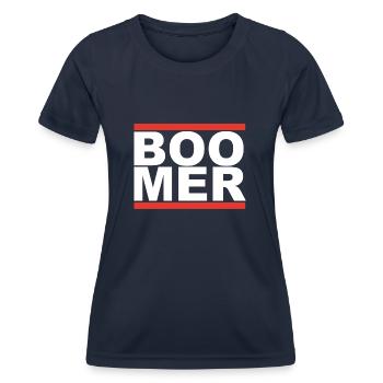 Boomer Baby-Boomer Internet-Meme - Frauen Funktions-T-Shirt - Navy - Vorne - AI Model Female 172 light (172cm)