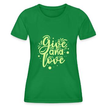 Freundlichkeit Statement Vorbild Geschenk - Frauen Funktions-T-Shirt - Kelly Green - Vorne - AI Model Female 172 dark (172cm)