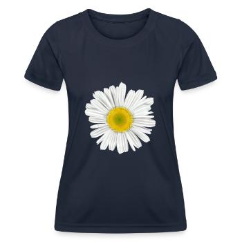 pâquerette fleur du printemps - T-shirt sport Femme - bleu marine - Devant - AI Model Female 172 light (172cm)