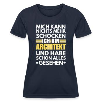 Non-shockable architect - Women's Functional T-Shirt - navy - Front - AI Model Female 172 light (172cm)