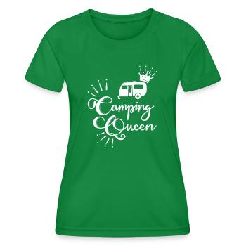 Camping Queen Caravane - T-shirt sport Femme - vert - Devant - AI Model Female 172 dark (172cm)