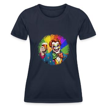 Carnaval Kölle Alaaf escalade Chant, Danse Cologne - T-shirt sport Femme - bleu marine - Devant - AI Model Female 172 light (172cm)