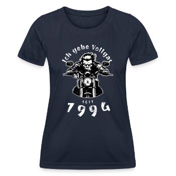 30. Geburtstag Ich gebe Vollgas seit 1994 - Frauen Funktions-T-Shirt - Navy - Vorne - AI Model Female 172 light (172cm)