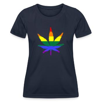 lgbt, love is love, csd, pride - Frauen Funktions-T-Shirt - Navy - Vorne - AI Model Female 172 light (172cm)