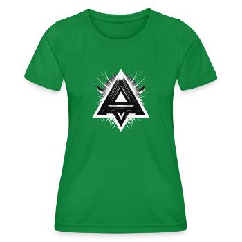 triangels part three - Frauen Funktions-T-Shirt - Kelly Green - Vorne - AI Model Female 172 dark (172cm)
