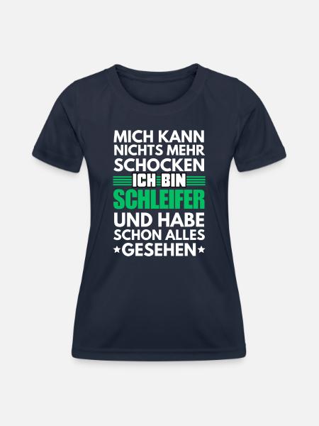 Nicht schockbarer Schleifer - Frauen Funktions-T-Shirt - Navy