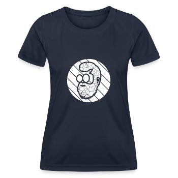 Bart - Frauen Funktions-T-Shirt - Navy - Vorne - AI Model Female 172 light (172cm)