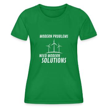 Modern Problems - Frauen Funktions-T-Shirt - Kelly Green - Vorne - AI Model Female 172 dark (172cm)