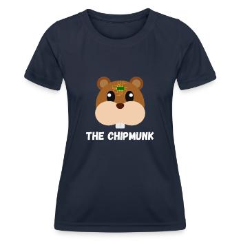 The Chipmunk - Women's Functional T-Shirt - navy - Front - AI Model Female 172 light (172cm)