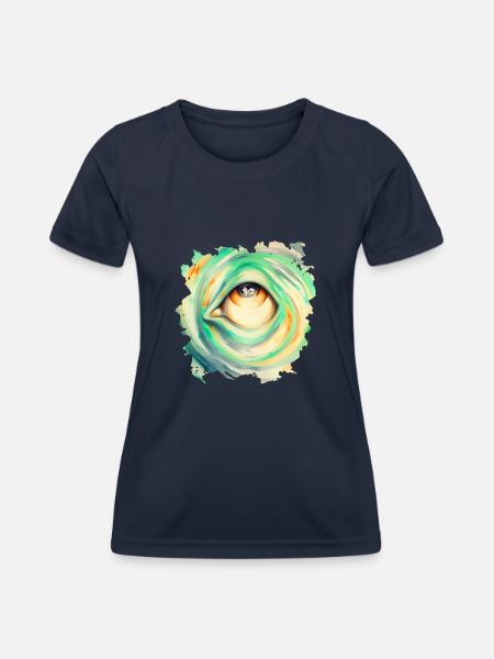 Böser Blick - Frauen Funktions-T-Shirt - Navy