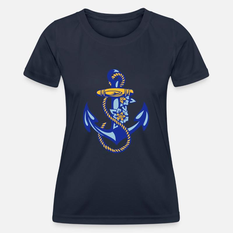sailor anchor * - Women's Functional T-Shirt - navy