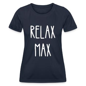 relax max - T-shirt sport Femme - bleu marine - Devant - AI Model Female 172 light (172cm)