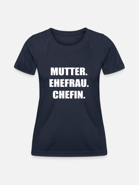 Mutter - Frauen Funktions-T-Shirt - Navy