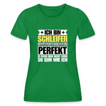 Perfekter Schleifer - Frauen Funktions-T-Shirt - Kelly Green - Vorne - AI Model Female 172 dark (172cm)
