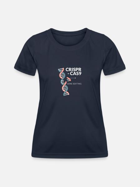 CRISPR Cas9 - Frauen Funktions-T-Shirt - Navy