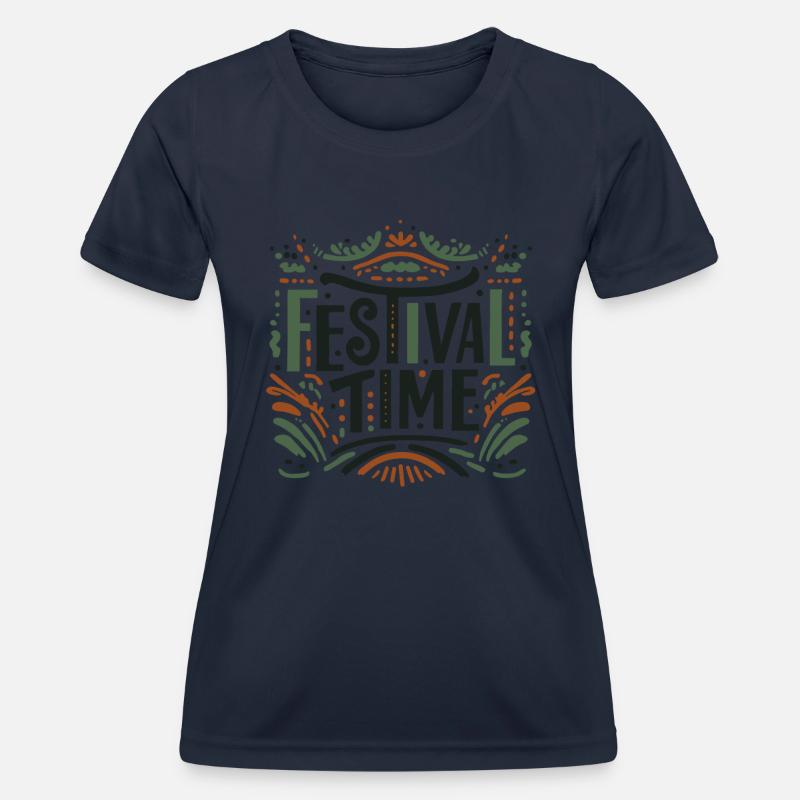 Festival Time - Women's Functional T-Shirt - navy