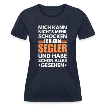 Non-Shockable Sailor - Women's Functional T-Shirt - navy - Front - AI Model Female 172 light (172cm)