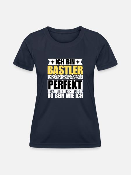 Perfekter Bastler - Frauen Funktions-T-Shirt - Navy