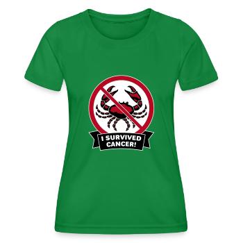 I survived cancer! (3C) - Frauen Funktions-T-Shirt - Kelly Green - Vorne - AI Model Female 172 dark (172cm)