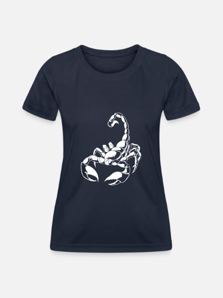 Sternzeichen Skorpion - Frauen Funktions-T-Shirt - Navy